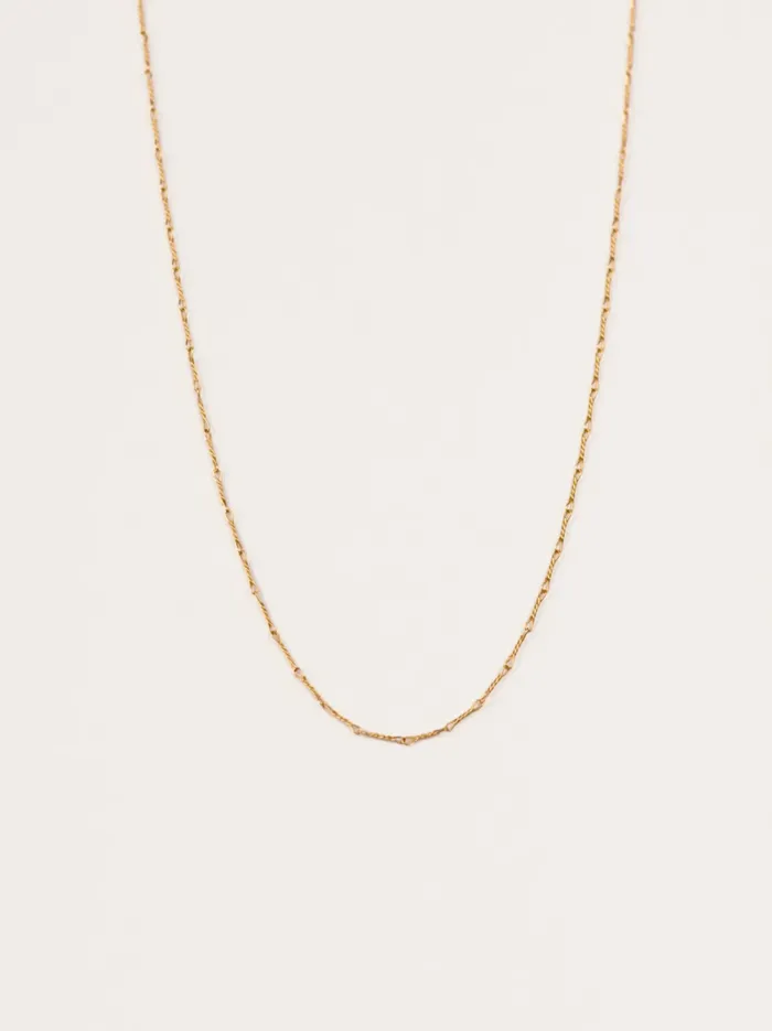 Necklaces Able Women Twist Chain Necklace Gold Vermeil