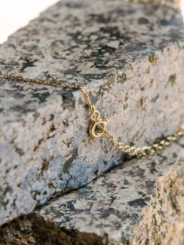 Necklaces Able Women Twist Chain Necklace Gold Vermeil