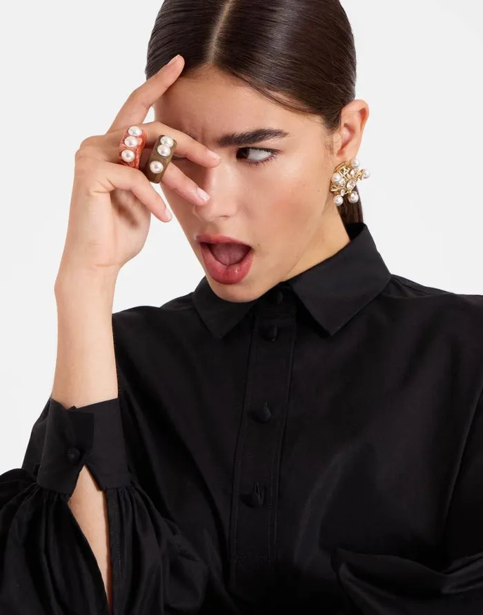 Nefertiti Ring Solid Tortoiseshell Women La Double J Jewelry