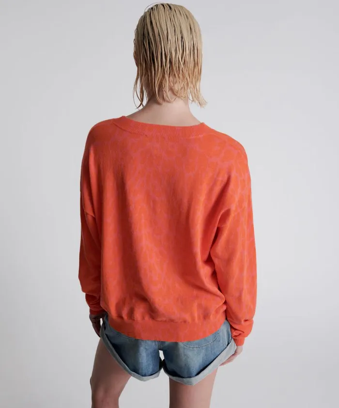 NEON LEOPARD KNIT SWEATER Women One Teaspoon Knitwear NEON LEOPARD KNIT SWEATER Women One Teaspoon Knitwear