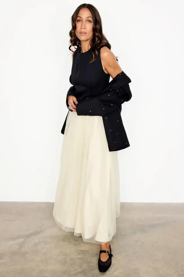 Never Fully Dressed Black And Cream Monika Dress Women Wedding Guest