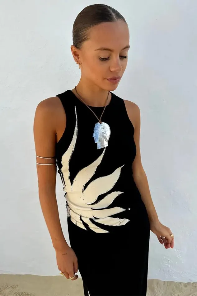 Never Fully Dressed Black Sol Tank Top Women Newness