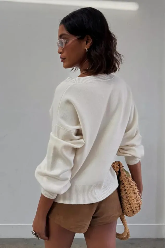 Never Fully Dressed Embroidered Palm Boob Cardigan Women Knitwear