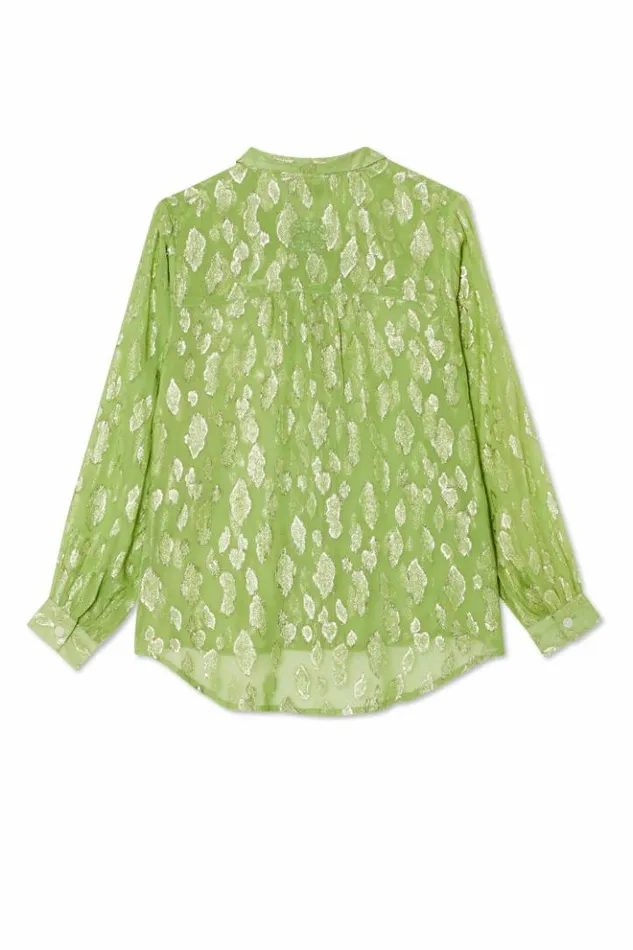Never Fully Dressed Green Jacquard Miley Shirt Women Shirts