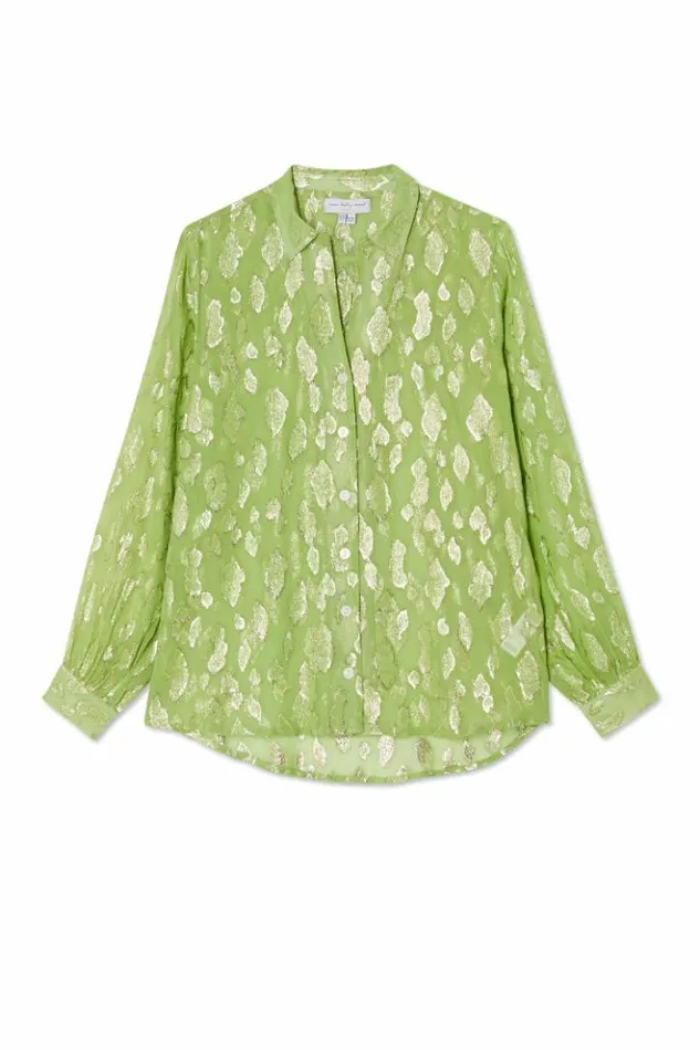 Never Fully Dressed Green Jacquard Miley Shirt Women Shirts