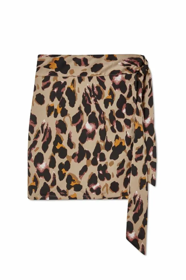 Never Fully Dressed Leopard Mini Jaspre Skirt Women Skirts