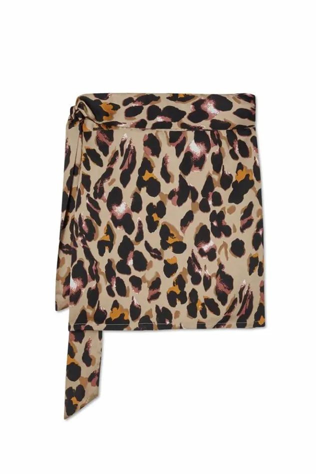 Never Fully Dressed Leopard Mini Jaspre Skirt Women Skirts