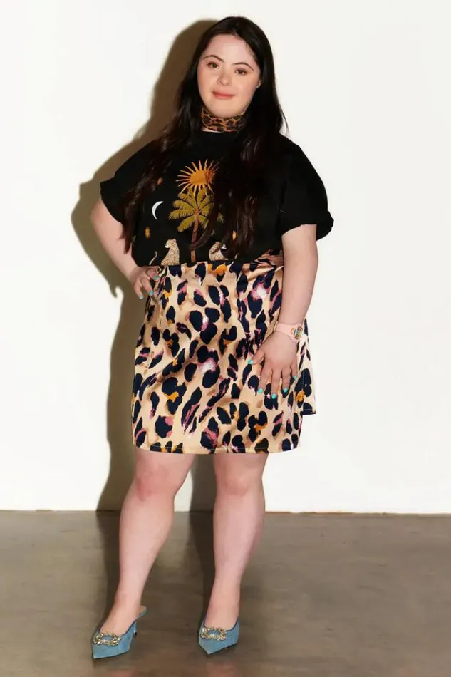 Never Fully Dressed Leopard Mini Jaspre Skirt Women Skirts