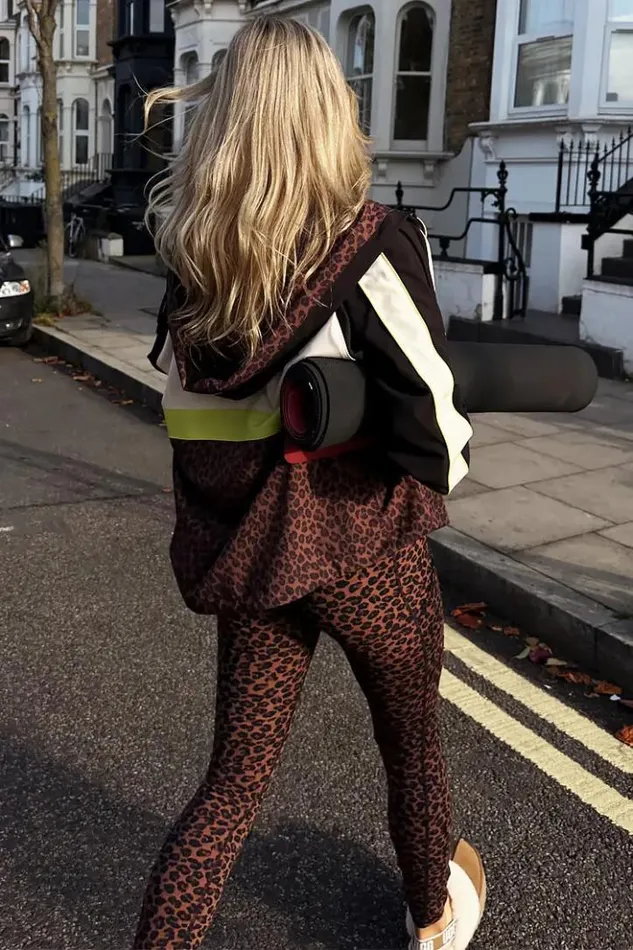 Never Fully Dressed Leopard Windbreaker Jacket Women Jackets and Coats
