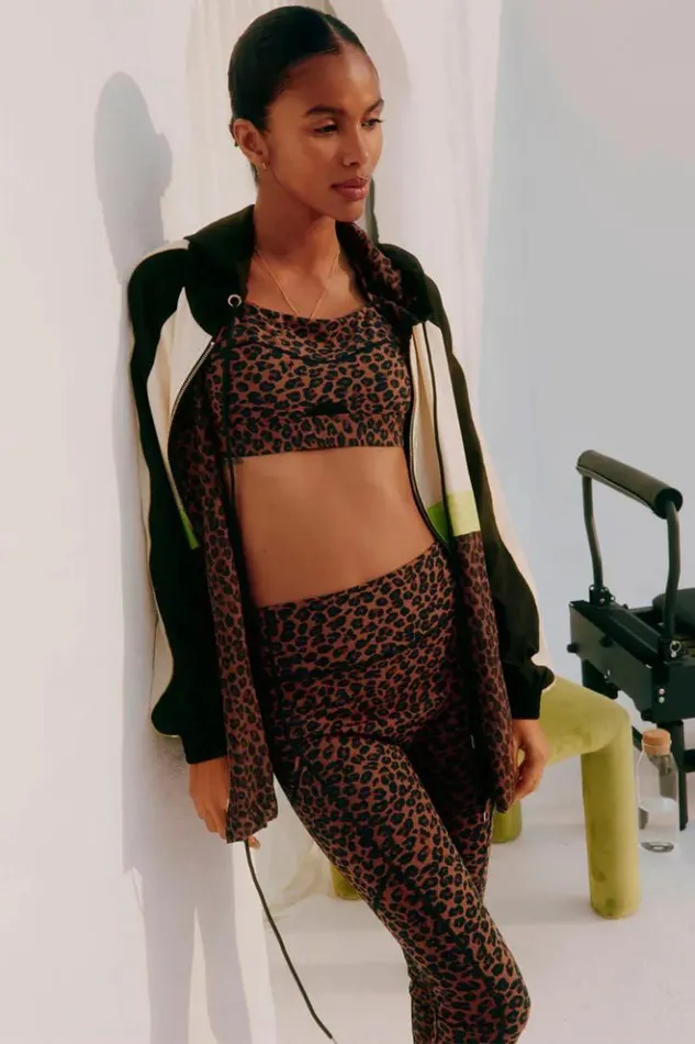 Never Fully Dressed Leopard Windbreaker Jacket Women Jackets and Coats