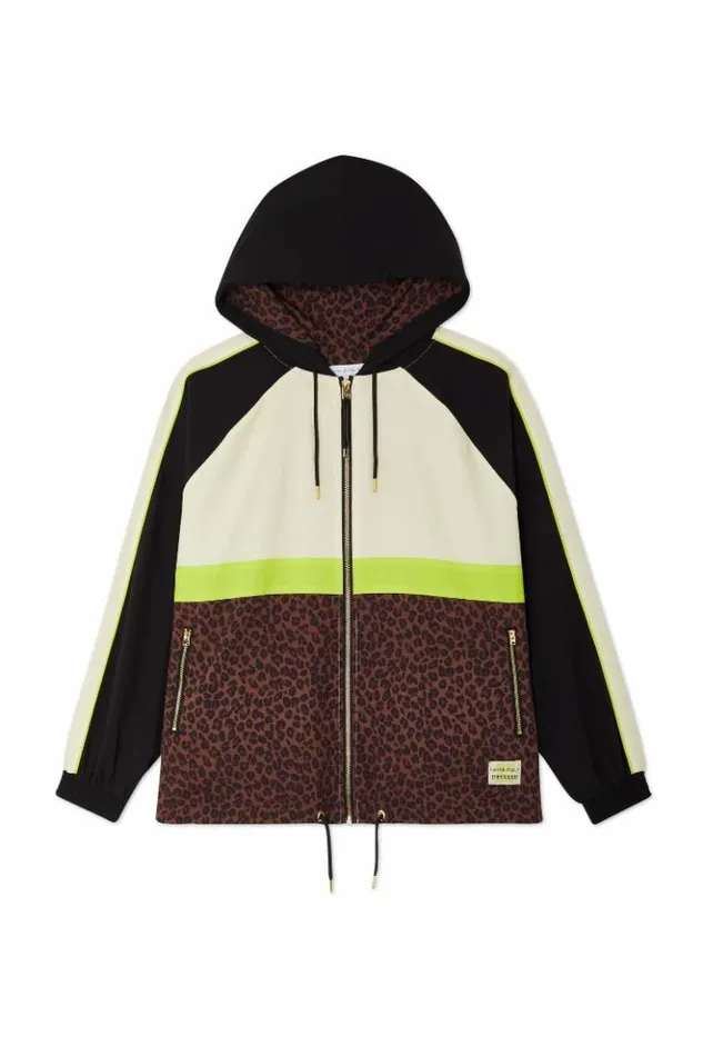 Never Fully Dressed Leopard Windbreaker Jacket Women Jackets and Coats