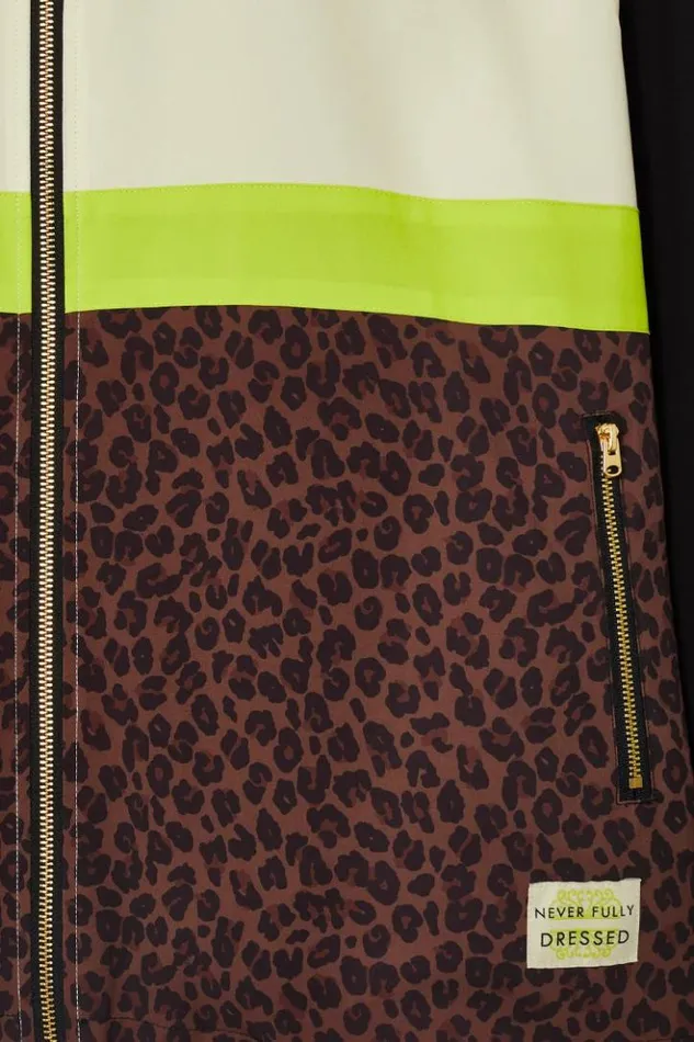 Never Fully Dressed Leopard Windbreaker Jacket Women Jackets and Coats