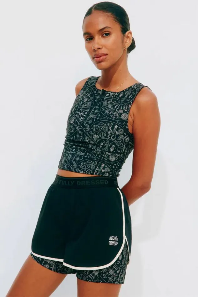 Never Fully Dressed Map Running Short Women Trousers and Shorts