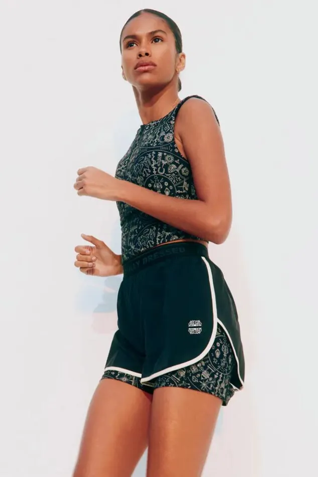 Never Fully Dressed Map Running Short Women Trousers and Shorts