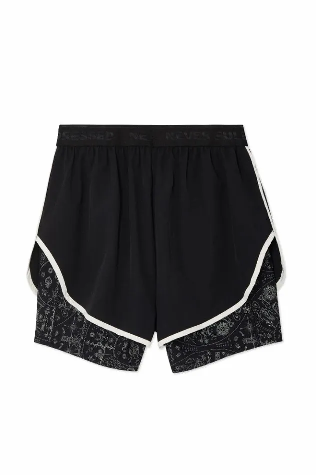 Never Fully Dressed Map Running Short Women Trousers and Shorts