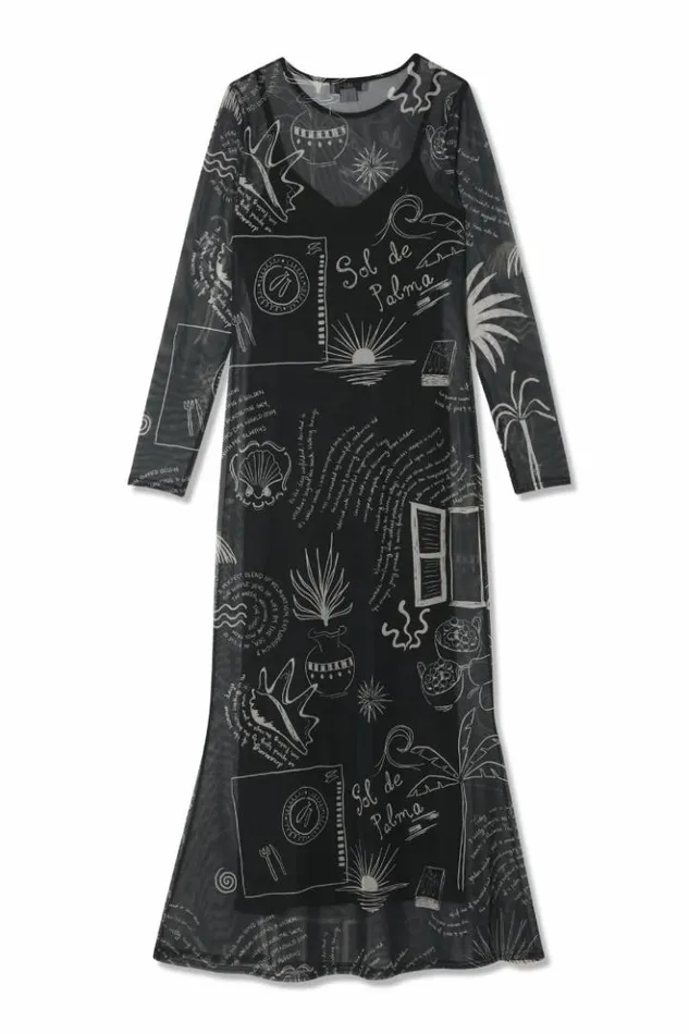 Never Fully Dressed Mono Palma Mesh Dress Women Newness