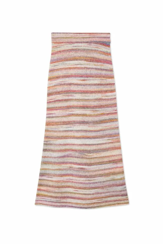 Never Fully Dressed Multi Stripe Knit Skirt Women Knitwear