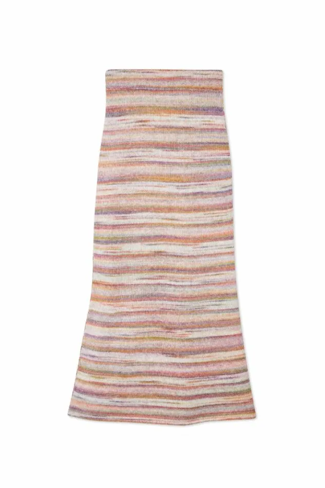 Never Fully Dressed Multi Stripe Knit Skirt Women Knitwear