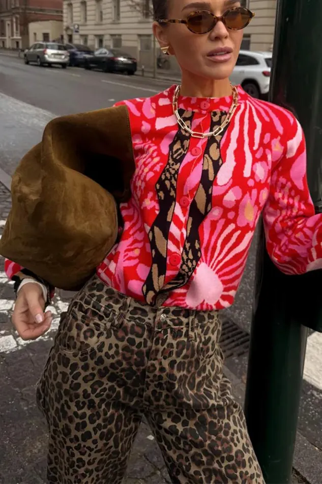Never Fully Dressed Valentine Animal Cardigan Women Knitwear