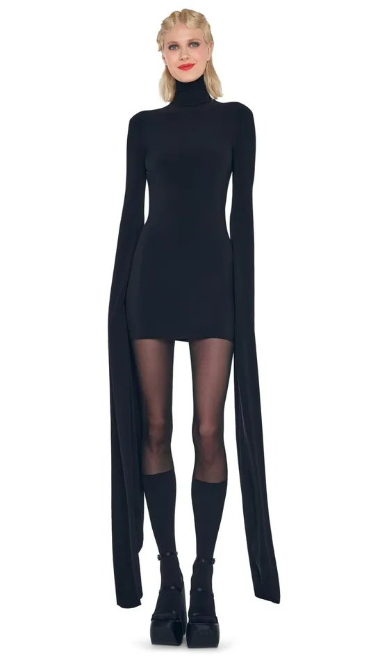 Norma Kamali Bottoms BOOT HIGH PANTY LEGGING Blackblack Mesh 8211 Clothing