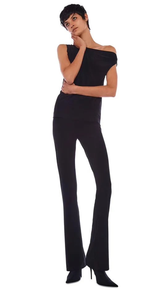Norma Kamali Bottoms BOOT PANT Black 8211 Clothing