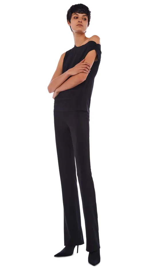 Norma Kamali Bottoms BOOT PANT Black 8211 Clothing