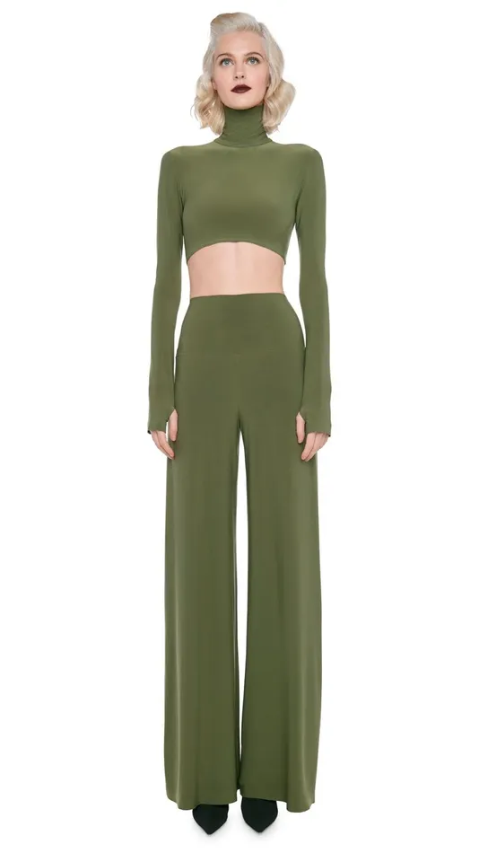 Norma Kamali Bottoms ELEPHANT PANT Military 8211 Clothing