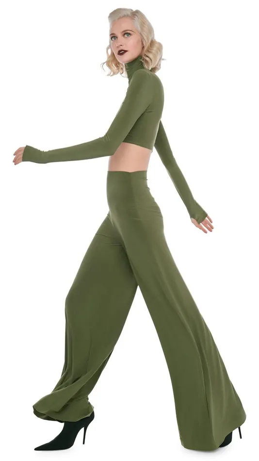 Norma Kamali Bottoms ELEPHANT PANT Military 8211 Clothing