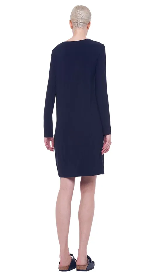 Norma Kamali Dresses CREW DRESS TO KNEE Black 8211 Clothing
