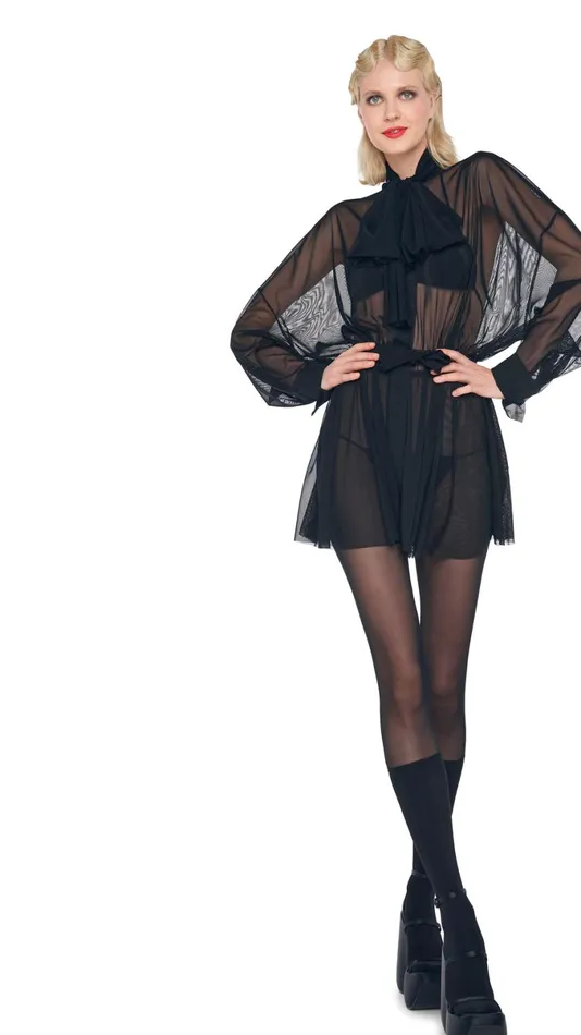 Norma Kamali Dresses SUPER OS BF NK SHIRT MINI DRESS Black 8211 Clothing