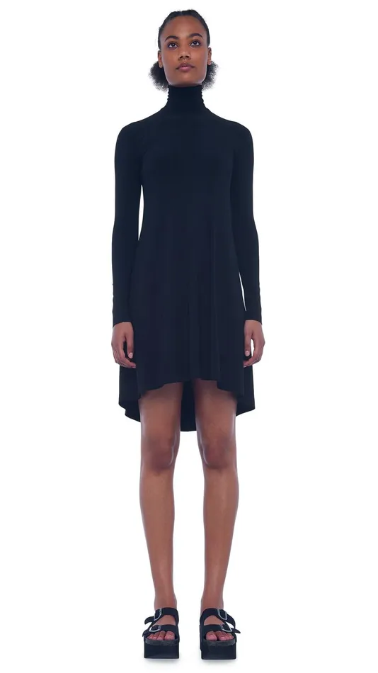 Norma Kamali Dresses TURTLE SWING DRESS Black 8211 Clothing