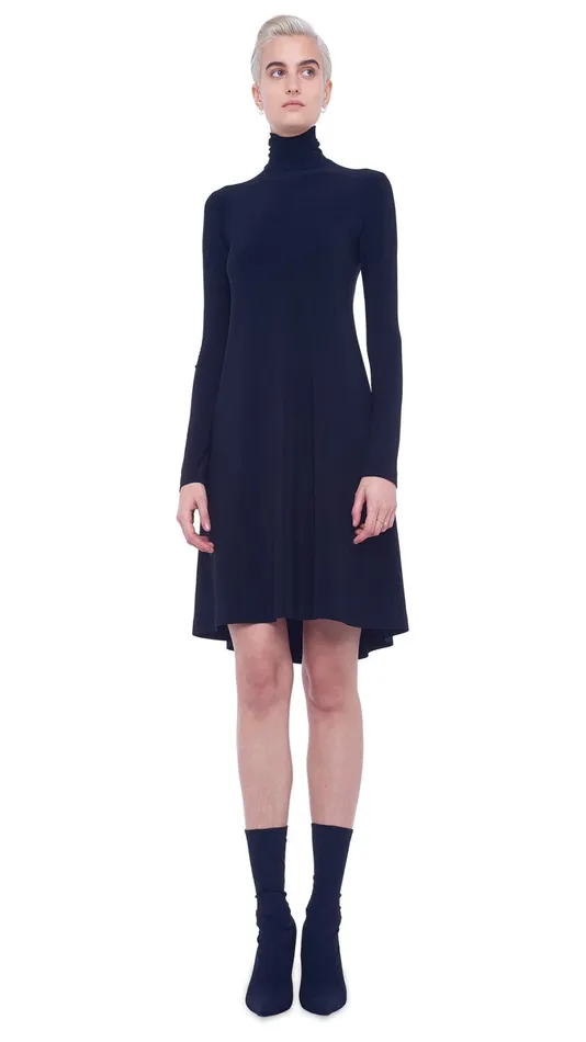 Norma Kamali Dresses TURTLE SWING DRESS Black 8211 Clothing