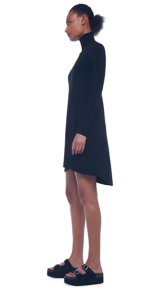 Norma Kamali Dresses TURTLE SWING DRESS Black 8211 Clothing