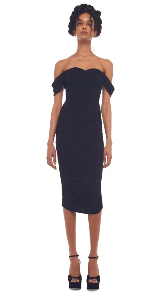 Norma Kamali Dresses WALTER DRESS W WING SLEEVE Black 8211 Clothing