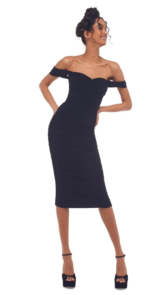 Norma Kamali Dresses WALTER DRESS W WING SLEEVE Black 8211 Clothing