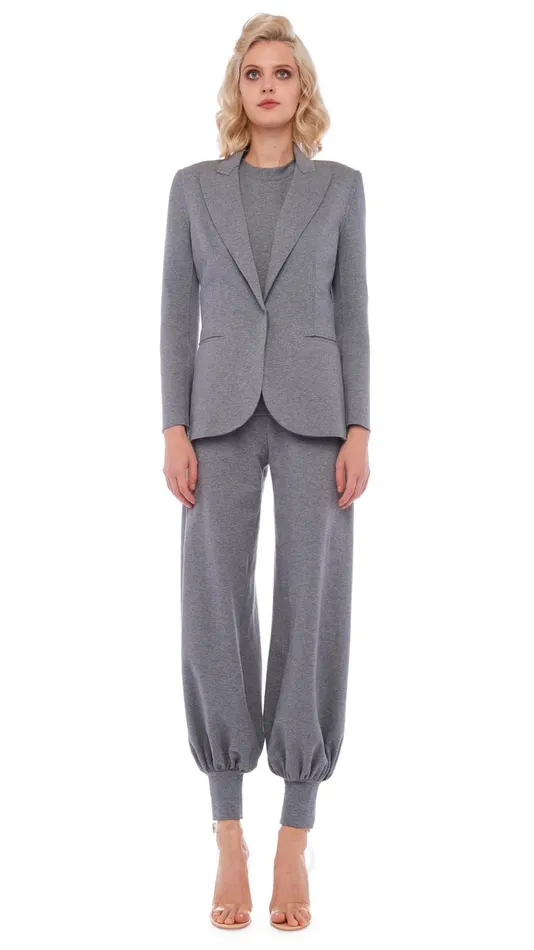 Norma Kamali Jackets CLASSIC SINGLE BREASTED JACKET Medium Heather Grey 8211 Clothing Norma Kamali Jackets CLASSIC SINGLE BREASTED JACKET Medium Heather Grey 8211 Clothing