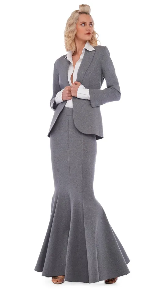 Norma Kamali Jackets CLASSIC SINGLE BREASTED JACKET Medium Heather Grey 8211 Clothing Norma Kamali Jackets CLASSIC SINGLE BREASTED JACKET Medium Heather Grey 8211 Clothing