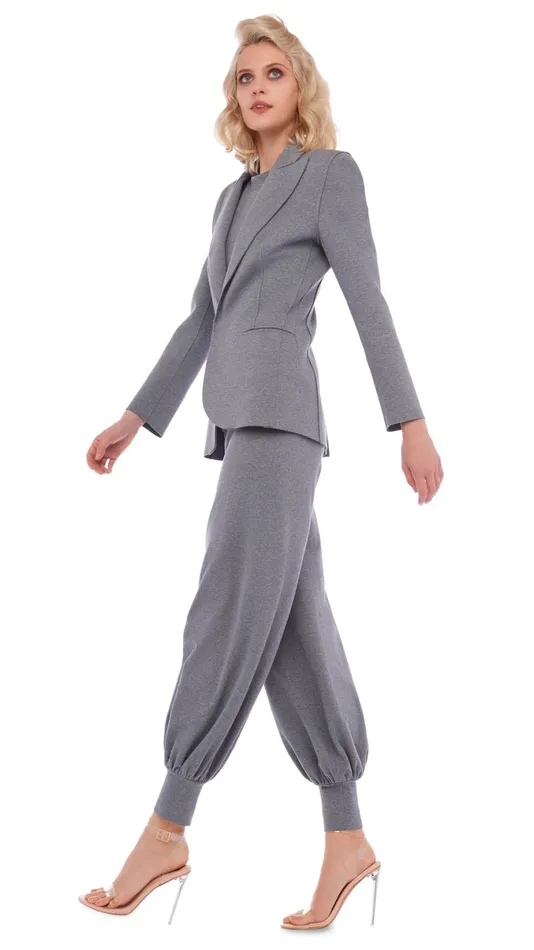 Norma Kamali Jackets CLASSIC SINGLE BREASTED JACKET Medium Heather Grey 8211 Clothing Norma Kamali Jackets CLASSIC SINGLE BREASTED JACKET Medium Heather Grey 8211 Clothing