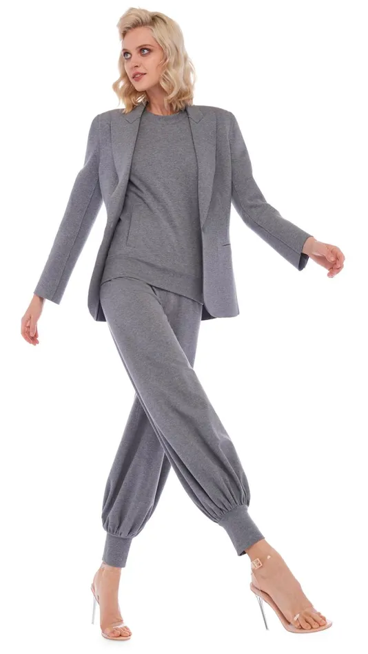 Norma Kamali Jackets CLASSIC SINGLE BREASTED JACKET Medium Heather Grey 8211 Clothing Norma Kamali Jackets CLASSIC SINGLE BREASTED JACKET Medium Heather Grey 8211 Clothing