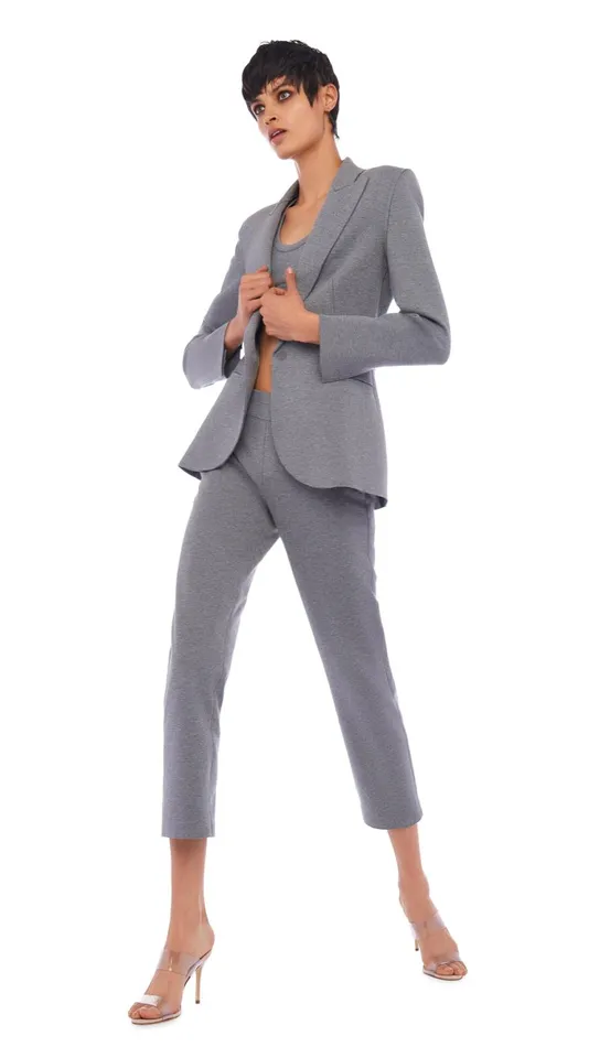 Norma Kamali Jackets CLASSIC SINGLE BREASTED JACKET Medium Heather Grey 8211 Clothing Norma Kamali Jackets CLASSIC SINGLE BREASTED JACKET Medium Heather Grey 8211 Clothing