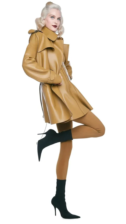 Norma Kamali Jackets DOUBLE BREASTED TRENCH MINI Woods 8211 Clothing