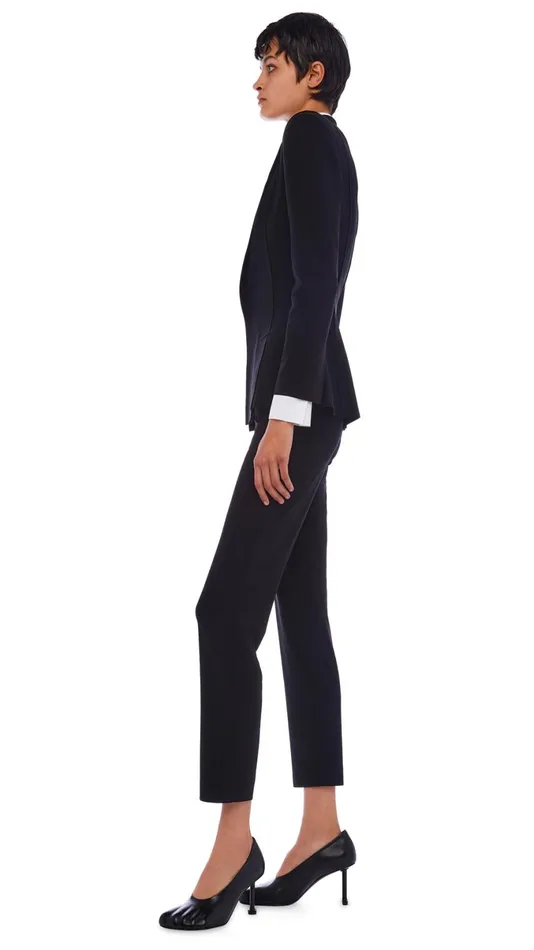 Norma Kamali Jackets SINGLE BREASTED BOY FIT JACKET Black 8211 Clothing