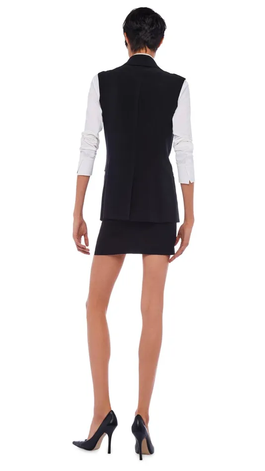 Norma Kamali Jackets SLEEVELESS SB JACKET Black 8211 Clothing