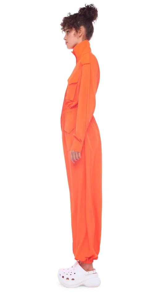Norma Kamali Jumpsuits OS TURTLE CARGO JUMPSUIT Sos 8211 Clothing