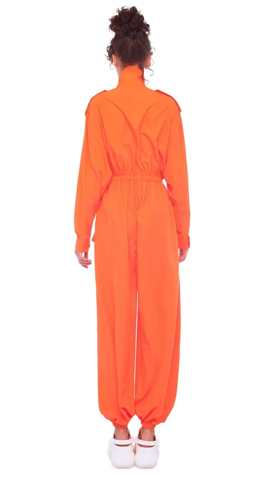 Norma Kamali Jumpsuits OS TURTLE CARGO JUMPSUIT Sos 8211 Clothing
