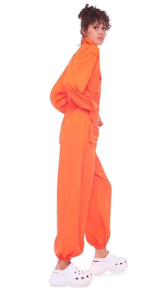 Norma Kamali Jumpsuits OS TURTLE CARGO JUMPSUIT Sos 8211 Clothing