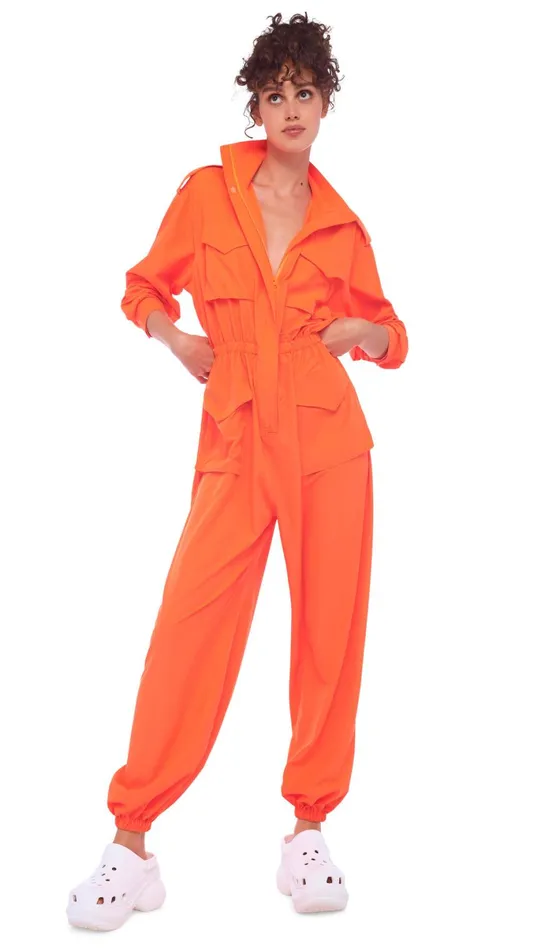 Norma Kamali Jumpsuits OS TURTLE CARGO JUMPSUIT Sos 8211 Clothing