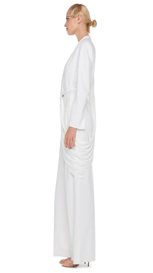 Norma Kamali Jumpsuits SB STRAIGHT LEG JUMPSUITMEDIUM DRAPE Snow Whitesnow White 8211 Clothing Norma Kamali Jumpsuits SB STRAIGHT LEG JUMPSUITMEDIUM DRAPE Snow Whitesnow White 8211 Clothing