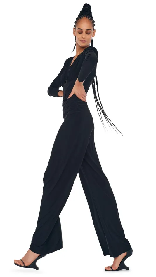 Norma Kamali Jumpsuits SHOULDER PAD JUMPSUIT Black 8211 Clothing