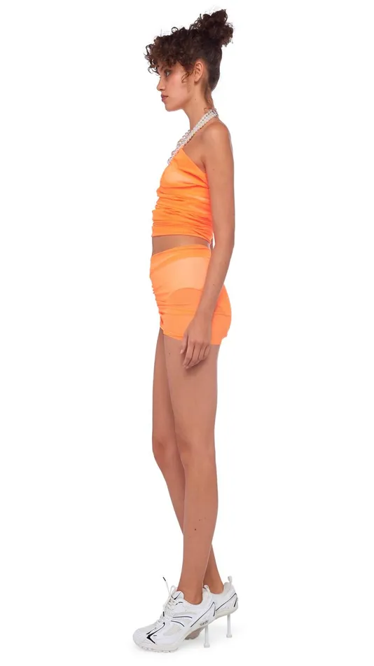 Norma Kamali Swimwear DIANA BOTTOM Neon Orange 8211 Clothing